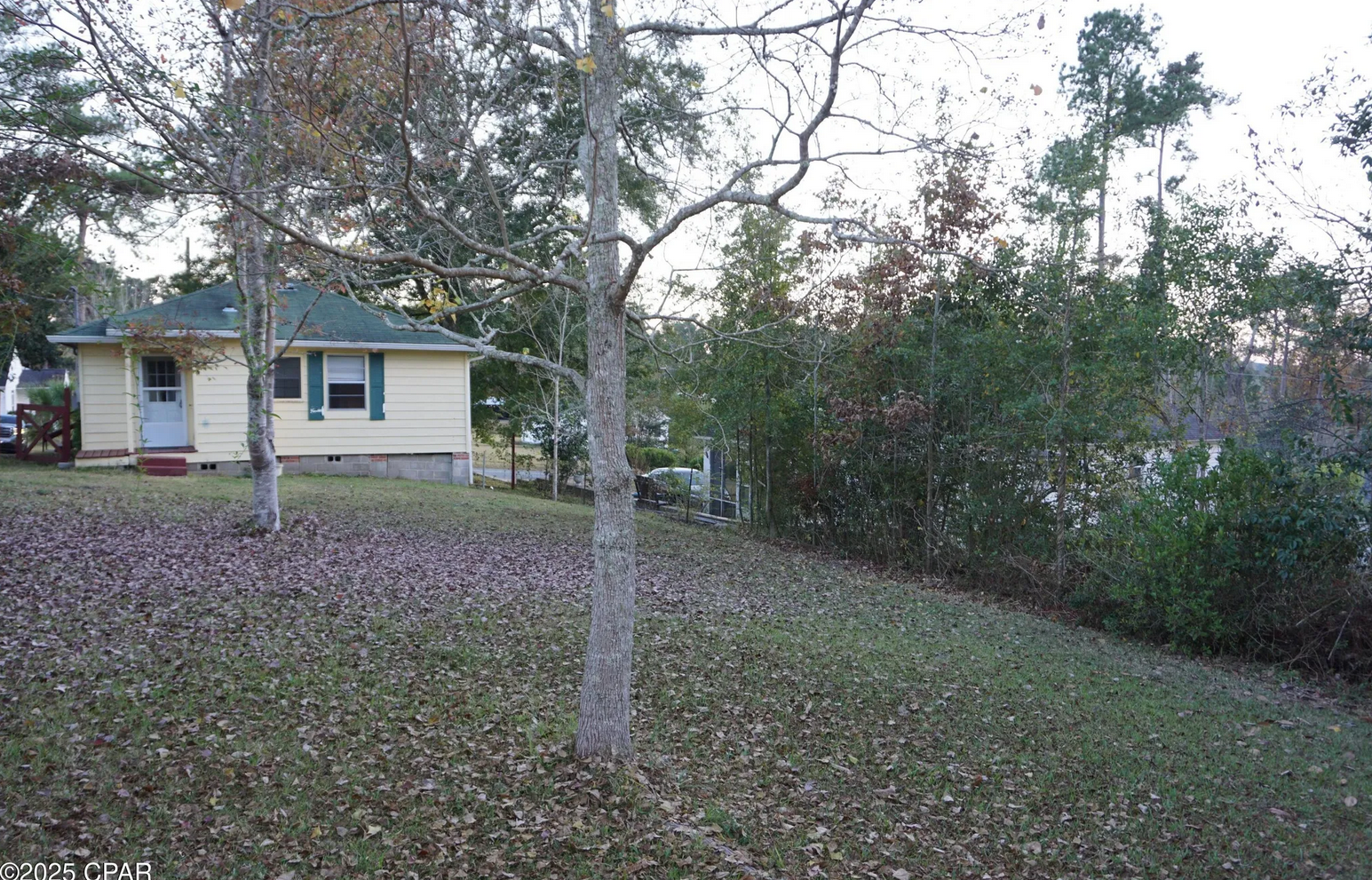 View of back porch from backyard